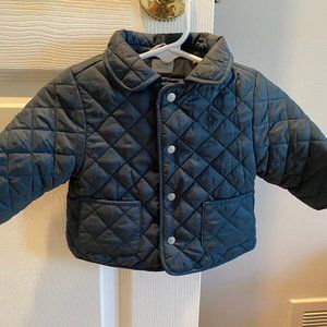 Petit Bateau iconic navy quilted jacket 3M
